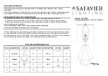 Safavieh Lighting TBL4166A Quick Start Manual preview