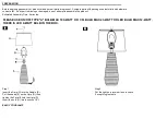 Preview for 2 page of Safavieh Lighting TBL4174A Quick Start Manual