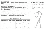 Safavieh Lighting TBL4187A Quick Start Manual preview