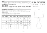 Safavieh Lighting TBL4206C-U Manual preview