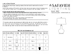 Preview for 1 page of Safavieh Lighting TBL4297 Quick Start Manual