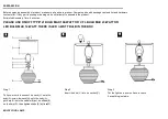 Preview for 2 page of Safavieh Lighting TBL4351 Quick Start Manual