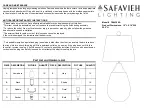 Safavieh Lighting TBL4380A Quick Start Manual preview