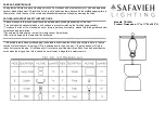 Preview for 1 page of Safavieh Lighting TBL4381 Assembly