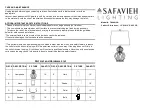 Safavieh Lighting TBL4413A Quick Start Manual preview