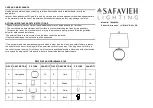 Safavieh Lighting TBL4425A Assembly preview