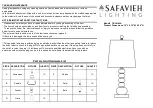 Safavieh Lighting TRACE TBL4164A Manual preview