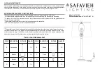 Предварительный просмотр 1 страницы Safavieh Lighting TYRONE LIT4116A Manual