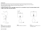 Preview for 2 page of Safavieh Lighting VELOR TBL4220 Manual