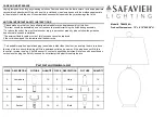 Safavieh Lighting VEMELI TBL4364A Manual preview