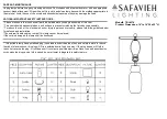 Safavieh Lighting VENTRUS TBL4374 Manual preview