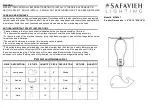 Safavieh Lighting WALTER KID4247 Manual preview