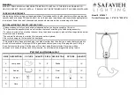 Preview for 1 page of Safavieh Lighting WALTER KID4247 Manual