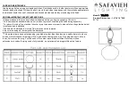 Preview for 1 page of Safavieh Lighting ZAID TBL4348 Manual