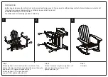 Предварительный просмотр 2 страницы Safavieh Outdoor Brizio Adirondack PAT7042 Assembly Instructions