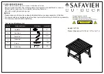 Preview for 1 page of Safavieh Outdoor Darryl PAT7078 Assembly Instructions