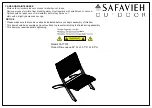 Preview for 3 page of Safavieh Outdoor Darryl PAT7078 Assembly Instructions