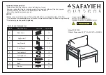 Safavieh Outdoor Endelia PAT-7309 Manual preview