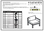 Preview for 5 page of Safavieh Outdoor Endelia PAT-7309 Manual