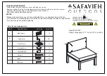 Preview for 9 page of Safavieh Outdoor Endelia PAT-7309 Manual