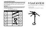 Preview for 4 page of Safavieh Outdoor Evert PAT6750 Assembly Instructions