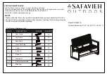 Предварительный просмотр 1 страницы Safavieh Outdoor FOX6007A Manual