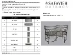 Preview for 1 page of Safavieh Outdoor Lara Kissing Bench PAT5005 Assembly Instructions