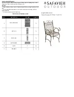 Preview for 3 page of Safavieh Outdoor Leah PAT5000B Assembly Instructions Manual