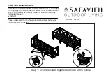 Preview for 1 page of Safavieh Outdoor Lynwood PAT6713 Manual