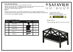 Preview for 1 page of Safavieh Outdoor Nunzio PAT7031 Quick Start Manual