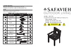 Safavieh Outdoor PAT 6721 Assembly Instructions предпросмотр