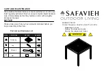 Предварительный просмотр 3 страницы Safavieh Outdoor PAT 6721 Assembly Instructions