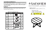 Safavieh Outdoor PAT6747 Assembly Instructions предпросмотр