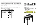 Preview for 11 page of Safavieh Outdoor PAT6762 Manual