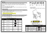 Preview for 1 page of Safavieh Outdoor PAT7008 Quick Start Manual