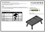 Preview for 5 page of Safavieh Outdoor PAT7049 Quick Start Manual