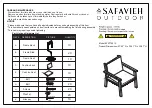 Preview for 4 page of Safavieh Outdoor PAT7051A Manual