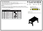 Preview for 1 page of Safavieh Outdoor PAT7076 Manual