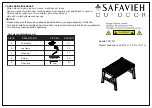 Preview for 1 page of Safavieh Outdoor PAT7077 Manual