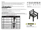 Preview for 1 page of Safavieh Outdoor PAT7310 Manual