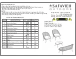 Preview for 1 page of Safavieh Outdoor PAT7526 Manual