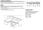 Предварительный просмотр 1 страницы Safavieh Outdoor PAT9022 Manual