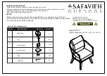 Safavieh Outdoor Prester PAT7073 Assembly Instructions Manual preview