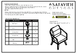 Safavieh Outdoor Ransin PAT7074 Manual preview