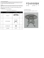 Предварительный просмотр 3 страницы Safavieh Outdoor Thessaly PAT5003A Assembly Instructions