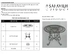 Preview for 3 page of Safavieh Outdoor Thessaly PAT5003C Quick Start Manual