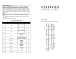 Preview for 1 page of Safavieh Adhara Retro Mid Century Wood Etagere... Manual