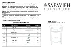 Preview for 1 page of Safavieh AMH4033A Manual