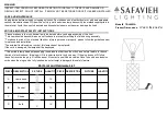 Safavieh BELFORD TBL4093A Quick Start Manual preview