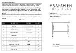 Предварительный просмотр 1 страницы Safavieh DSK5713 Assembly Instructions